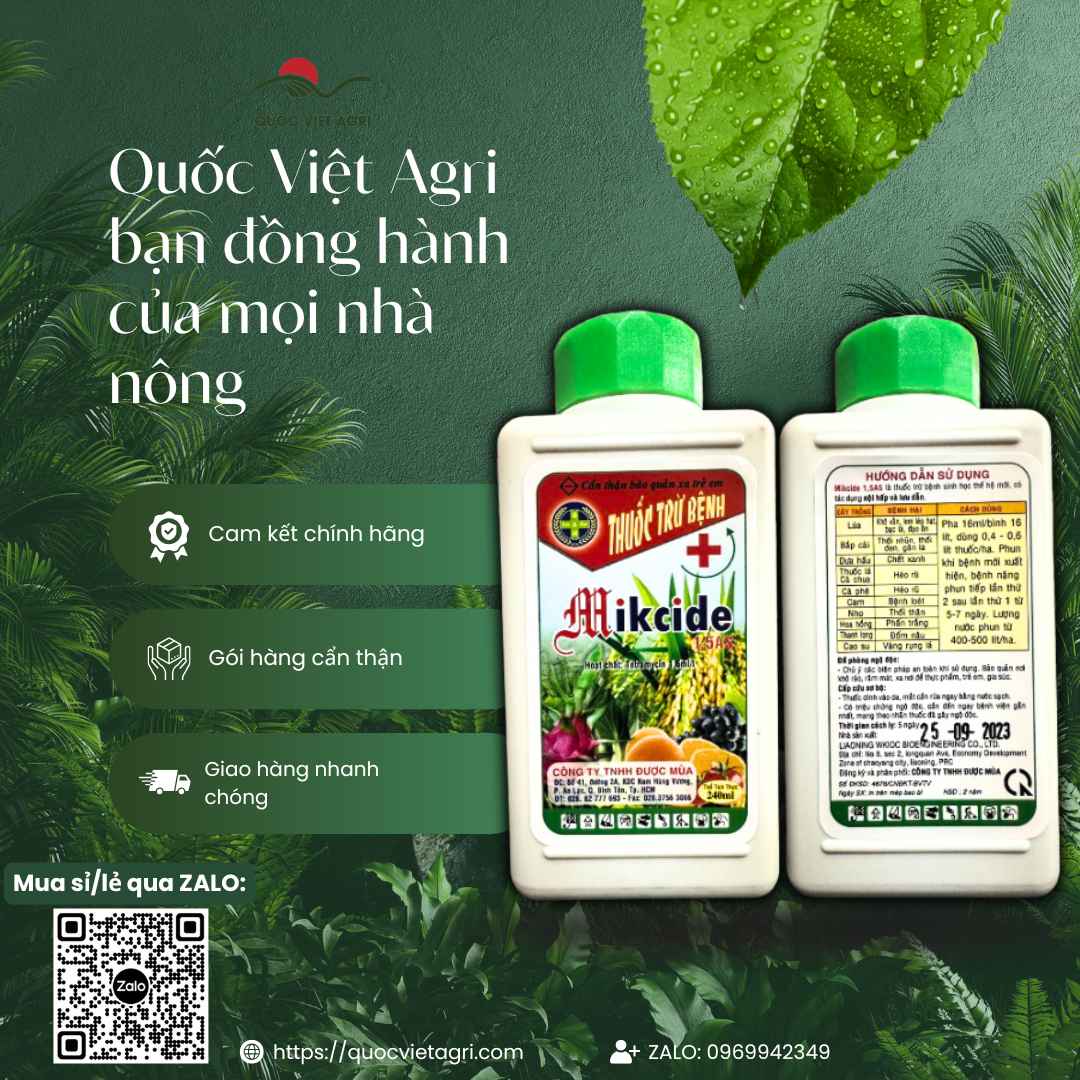 Thuốc Trừ Bệnh Sinh Học MIKCIDE 1.5SL (240ml) - Trị Thối Nhũn, Bạc Lá