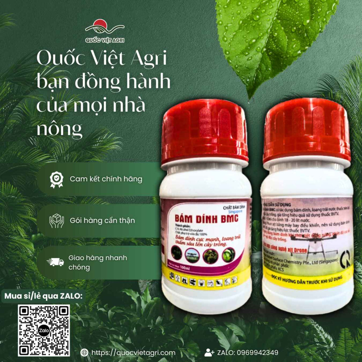 Chất bám dính BMC (chai 100ml) - Bám dính cực mạnh, loang trải thấm sâu