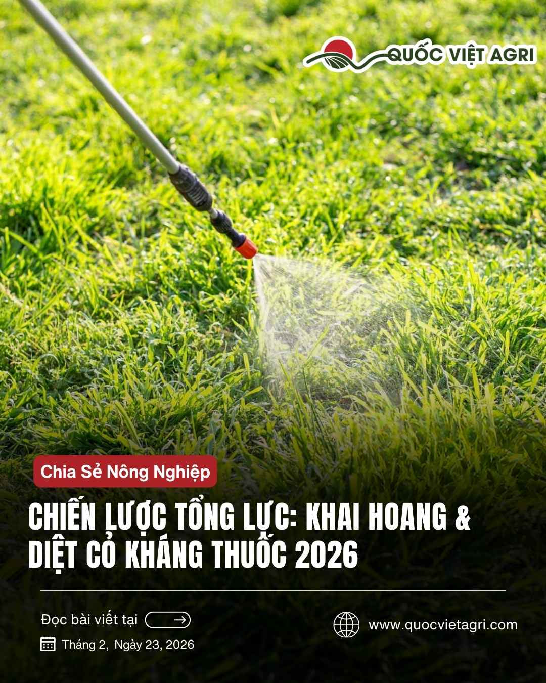 Cover cho bài viết về chiến lược trừ cỏ tổng lực cho năm 2026