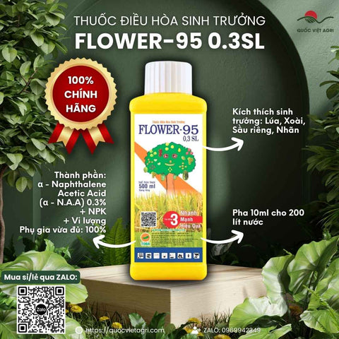 F95 Là Gì? Flower F95 (NAA) Kích Rễ, Tăng Đậu Trái, Chống Rụng Trái Non