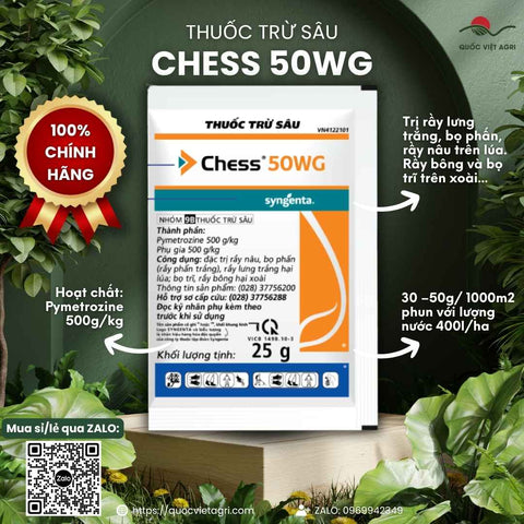 Thuốc Trừ Rầy Chess 50WG (Pymetrozine 500g/kg): Cơ Chế Khóa Mỏ, Trị Rầy Kháng