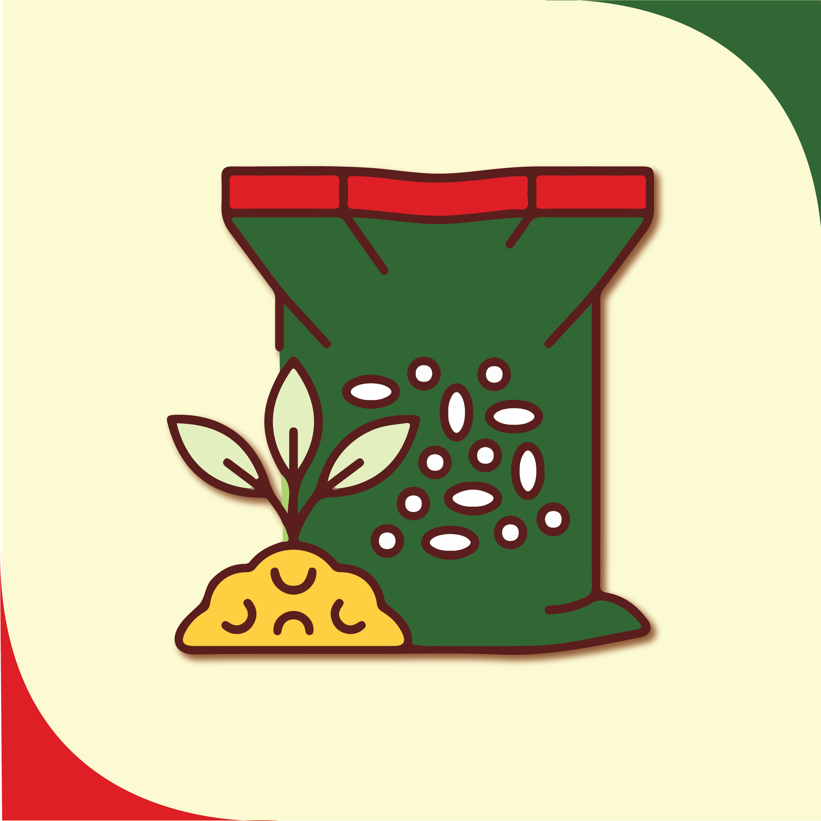 Hình ảnh minh họa cho collection phân bón được vẽ bởi họa sĩ của quốc việt agri