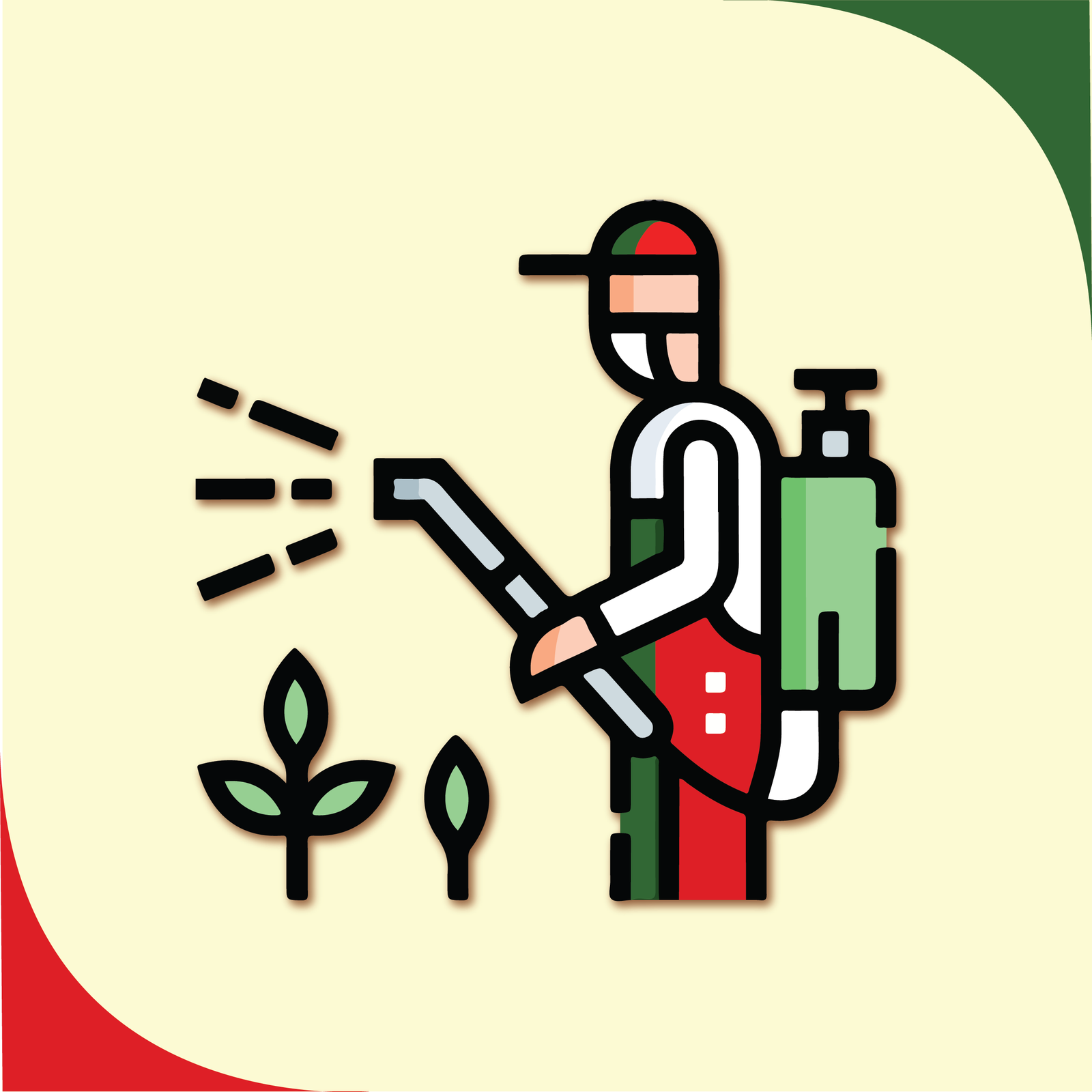 Hình bìa cho bộ sưu tập thuốc bảo vệ thực vật - thuốc trừ sâu, được vẽ bởi nghệ sĩ của công ty Quốc Việt Agri