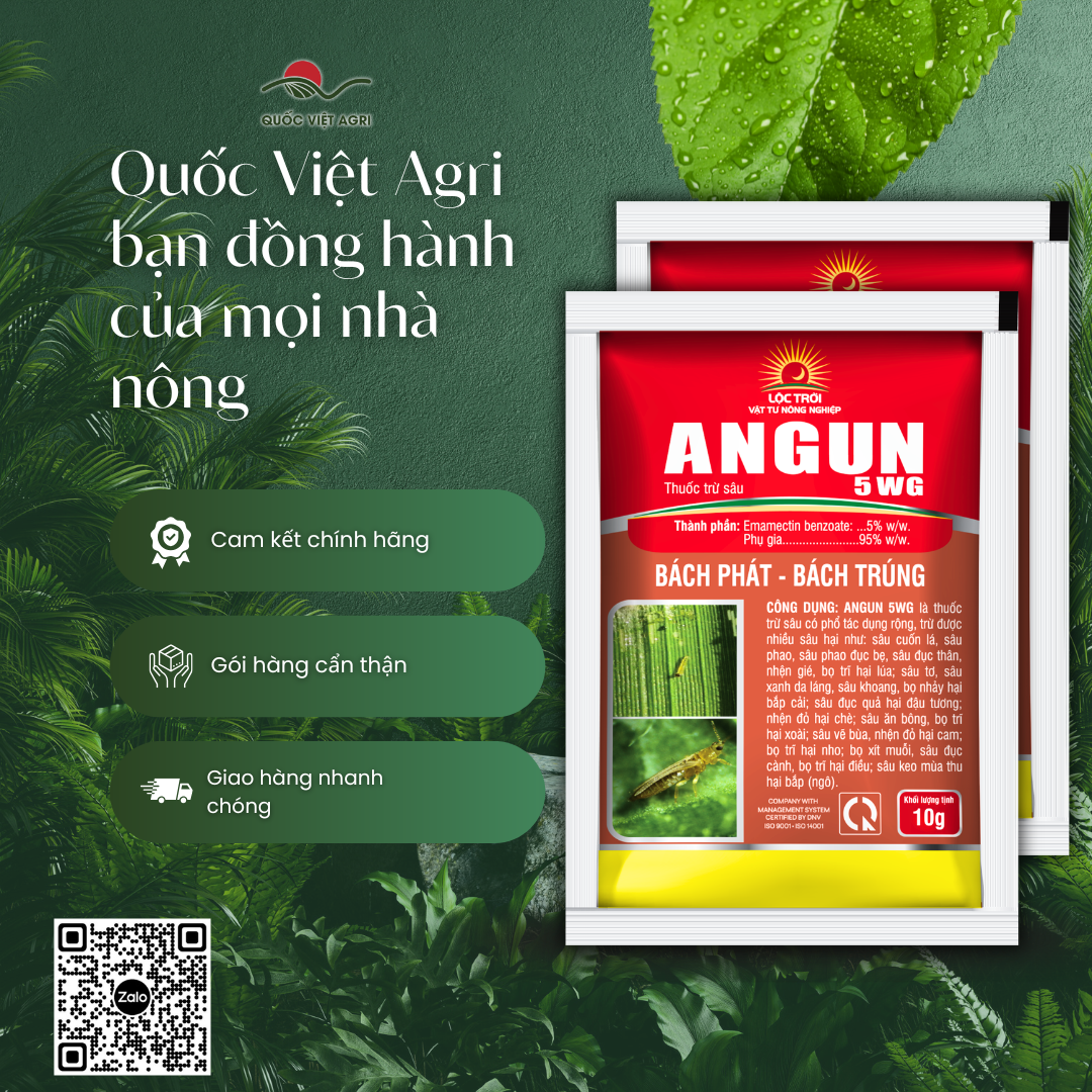 Angun 5WG – phân phối chính hãng bởi Quốc Việt Agri