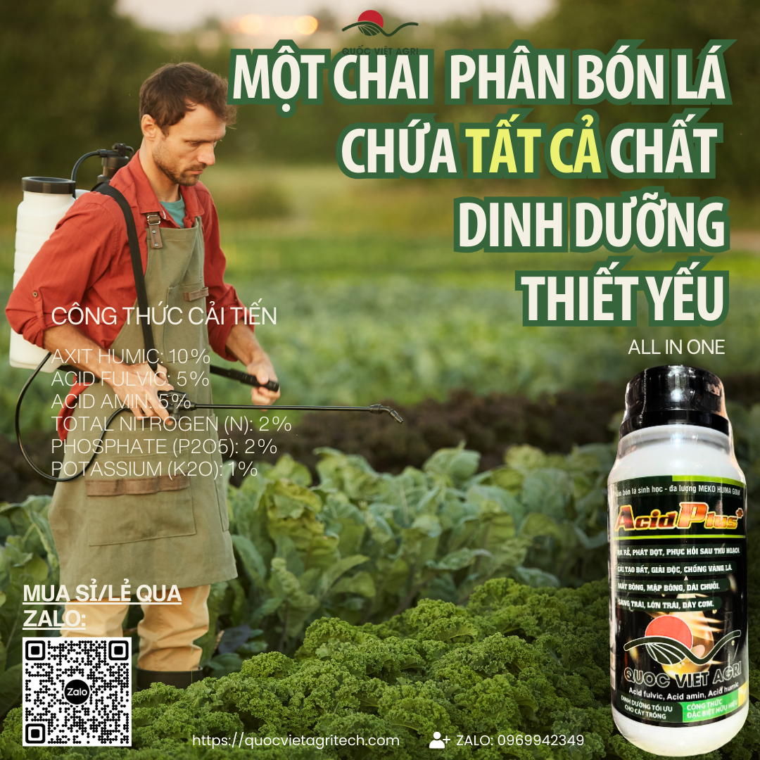vật tư nông nghiệp phân bón lá Acid Plus cây con vtnn