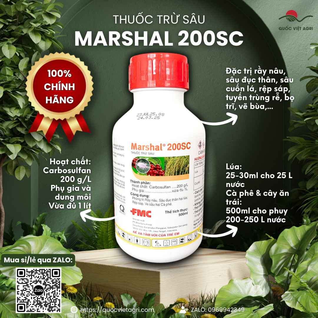 Marshal 200SC 500ml chứa Carbosulfan 200g/L – hình ảnh sản phẩm