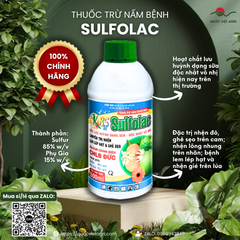 Mặt trước chai OK SULFOLAC 85SC 500ml – rõ thương hiệu, thành phần