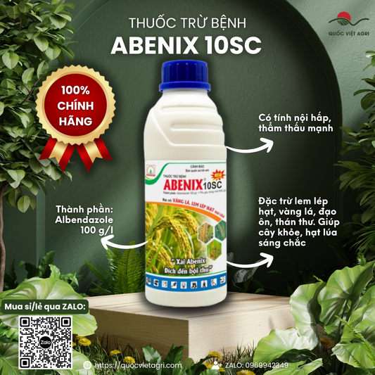 Thuốc Trừ Bệnh Abenix 10SC (480ml) - Trị Vàng Lá, Lem Lép Hạt, Đạo Ôn Hại Lúa