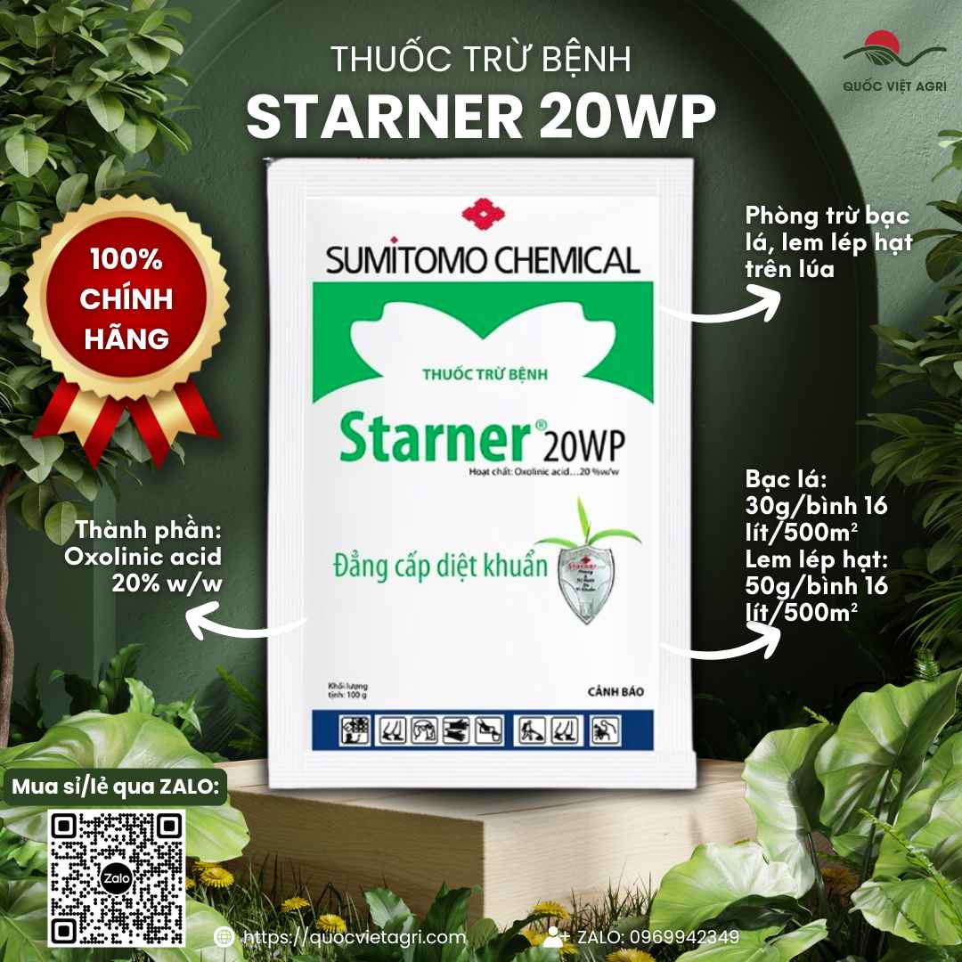 Starner 20WP 100g chứa Oxolinic acid 20% – hình ảnh sản phẩm
