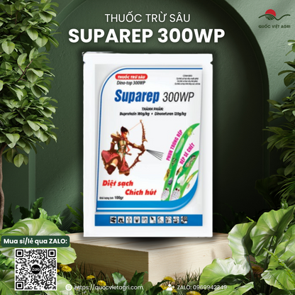Thuốc trừ sâu SUPAREP 300WP DINO TOP 300WP (gói 100g) - Buprofezin 180g/l + Dinotefuran 120g/l