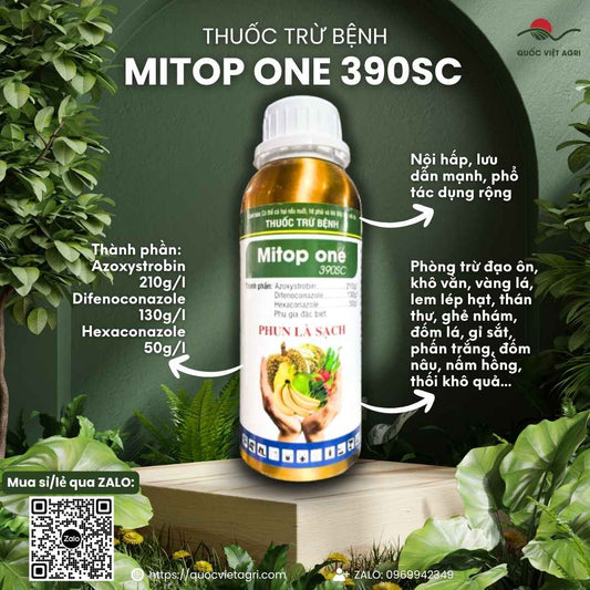 Thuốc Trừ Bệnh Mitop One 390SC (240ml) - Trị Lem Lép Hạt, Sạch Nấm