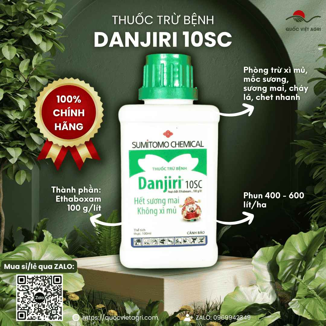 Danjiri 10SC 100ml chứa Ethaboxam 100g/L – hình ảnh sản phẩm