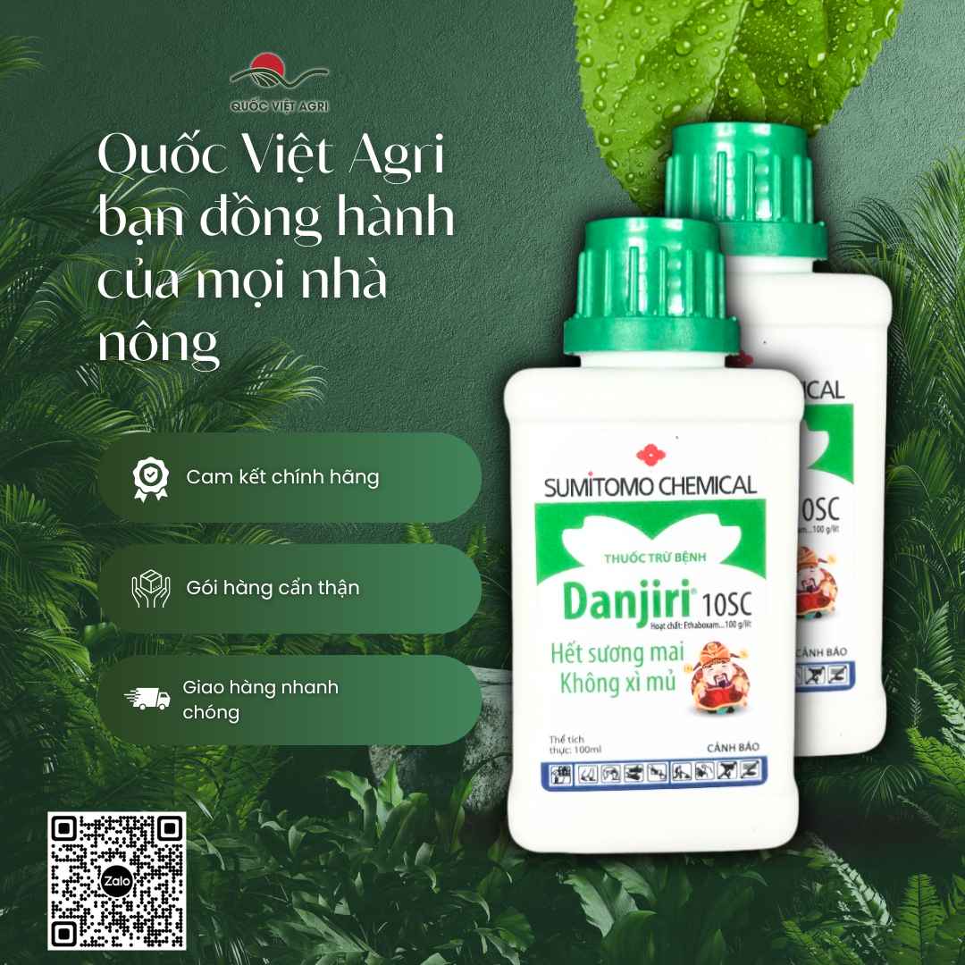 Danjiri 10SC 100ml – thông tin trên nhãn sản phẩm