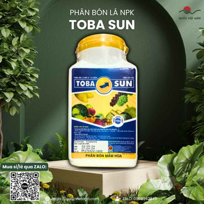 Phân Bón Lá TOBA SUN (500g) | Siêu Lân 58%, Kích Thích Ra Hoa Đồng Loạt | Quốc Việt Agri
