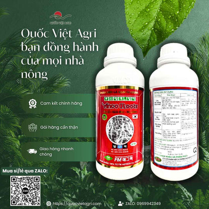 Phân Bón Sinh Học VINCO ROOTS (Chai 1 Lít) - Ra Rễ Cực Mạnh, Giải Độc Đất - Quốc Việt Agri