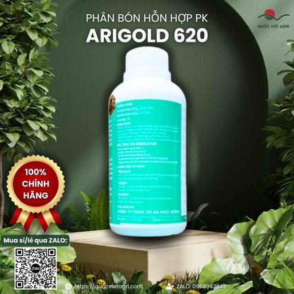 Phân Bón ARIGOLD 620 (500ml) – Ngừa Vàng Lá, Thối Rễ, Sủi Bọt Diệt Khuẩn – An Phát Nông