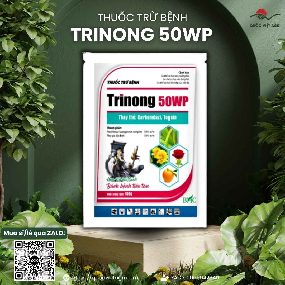 Thuốc Trừ Bệnh Trinong 50WP (100g) - Đặc Trị Thán Thư, Đạo Ôn