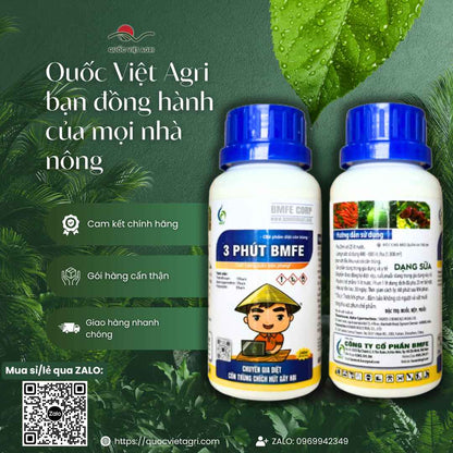 Thuốc Diệt Côn Trùng 3 PHÚT BMFE (Chai 240ml) - Diệt Ruồi, Muỗi, Rệp, Sâu Rầy - Quốc Việt Agri