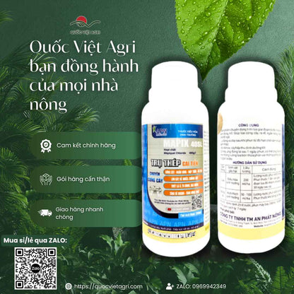 Thuốc Điều Hòa Sinh Trưởng MAPIX 40SL (Trụ Thép Cải Tiến) 240ml – Cứng Cây Lúa, Chống Đổ Ngã