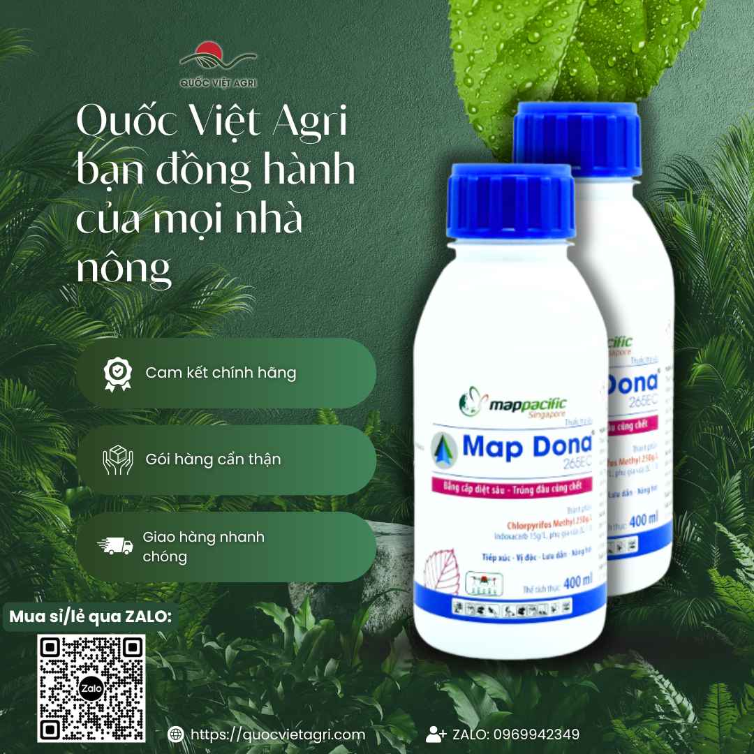 Thuốc Trừ Sâu MAP DONA 265EC (Chai 250ml) - Đặc Trị Sâu Cuốn Lá, Sâu Xanh Kháng Thuốc