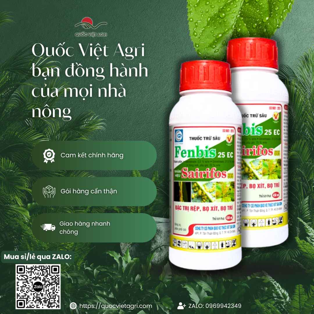 Thuốc Trừ Sâu FENBIS 25EC (450ml) – Đặc Trị Bọ Xít, Rầy Rệp, Bọ Trĩ Hiệu Quả Cao