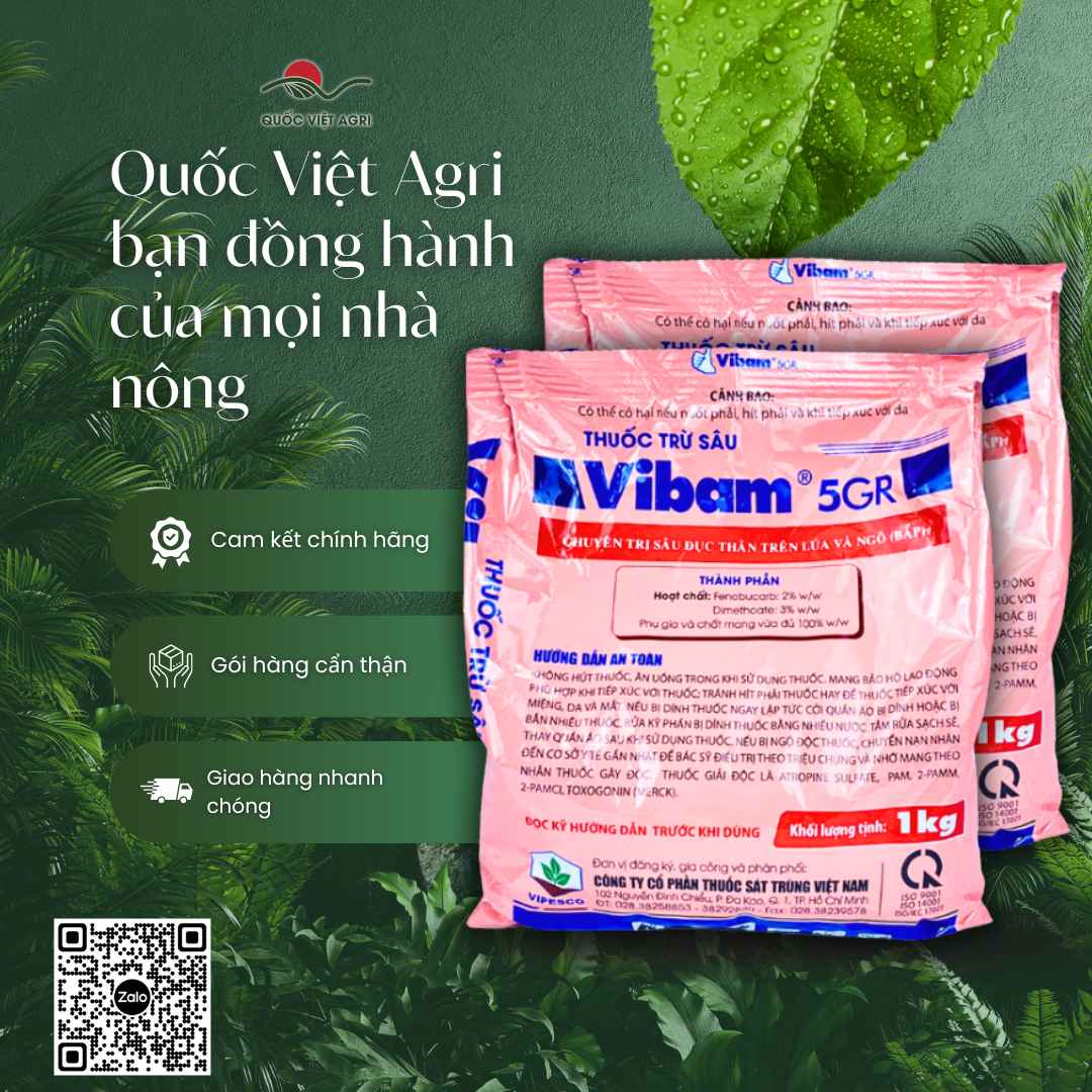 Vibam 5GR 1kg – thông tin trên nhãn sản phẩm