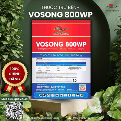 Thuốc Trừ Bệnh MANCOZEB MAN XANH (1kg) | VOSONG 800WP Trị Sương Mai, Thán Thư