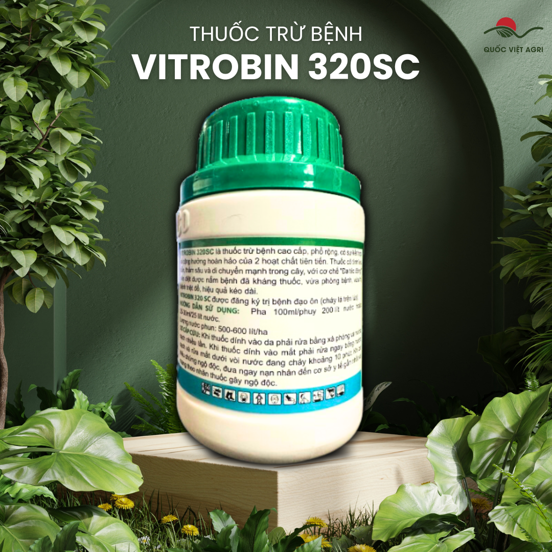 Thuốc trừ bệnh VITROBIN 320SC (chai 100ml) - Trừ bệnh thán thư, mốc sương, phấn trắng,