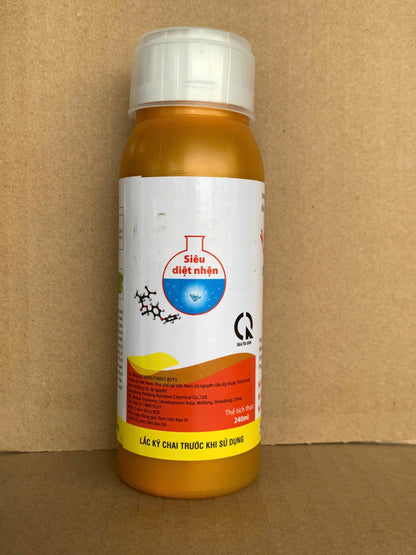 Mặt bên nhãn chai ABINSEC 1.8EC 240ml, số đăng ký in trên nhãn 6065/CNĐKT-BVTV.