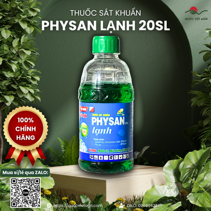 Physan 20SL – thành phần và đối tượng sử dụng trên lúa, cao su, phong lan