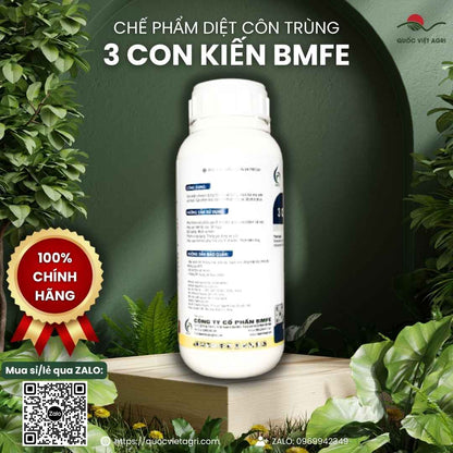 Bảng thành phần Deltamethrin và Imidacloprid mặt sau chai IMIDA 1250D.