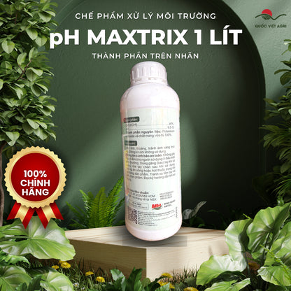 Chế phẩm xử lý môi trường pH Maxtrix chai 1 lít – Minh Hưng – thành phần trên nhãn