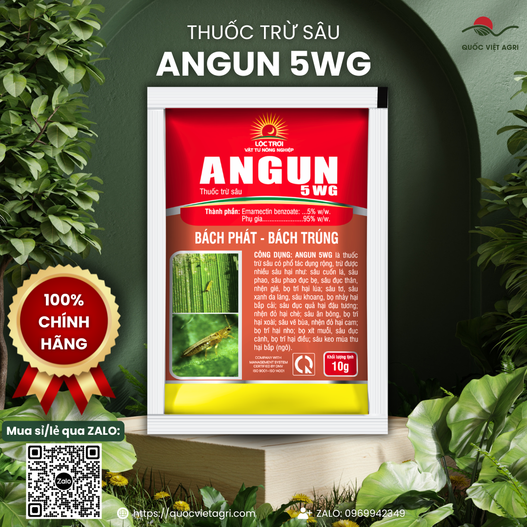 Angun 5WG – thông tin hoạt chất và đối tượng sử dụng trên lúa