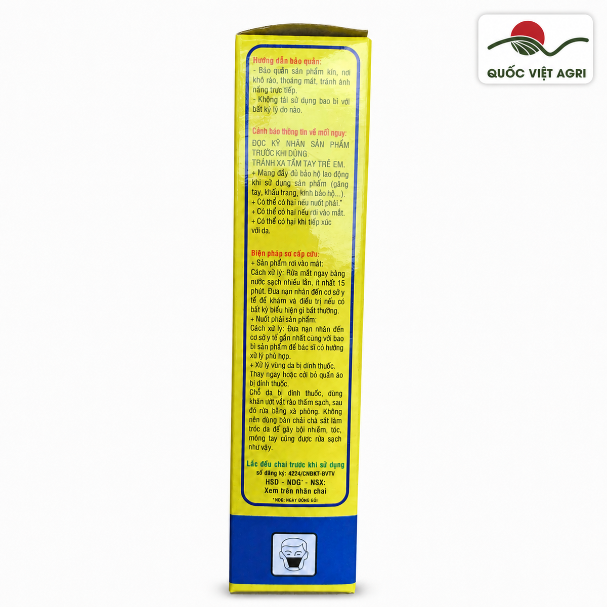 Thông tin an toàn và số đăng ký 4224/CNĐKT-BVTV của FLOWER 95 F95