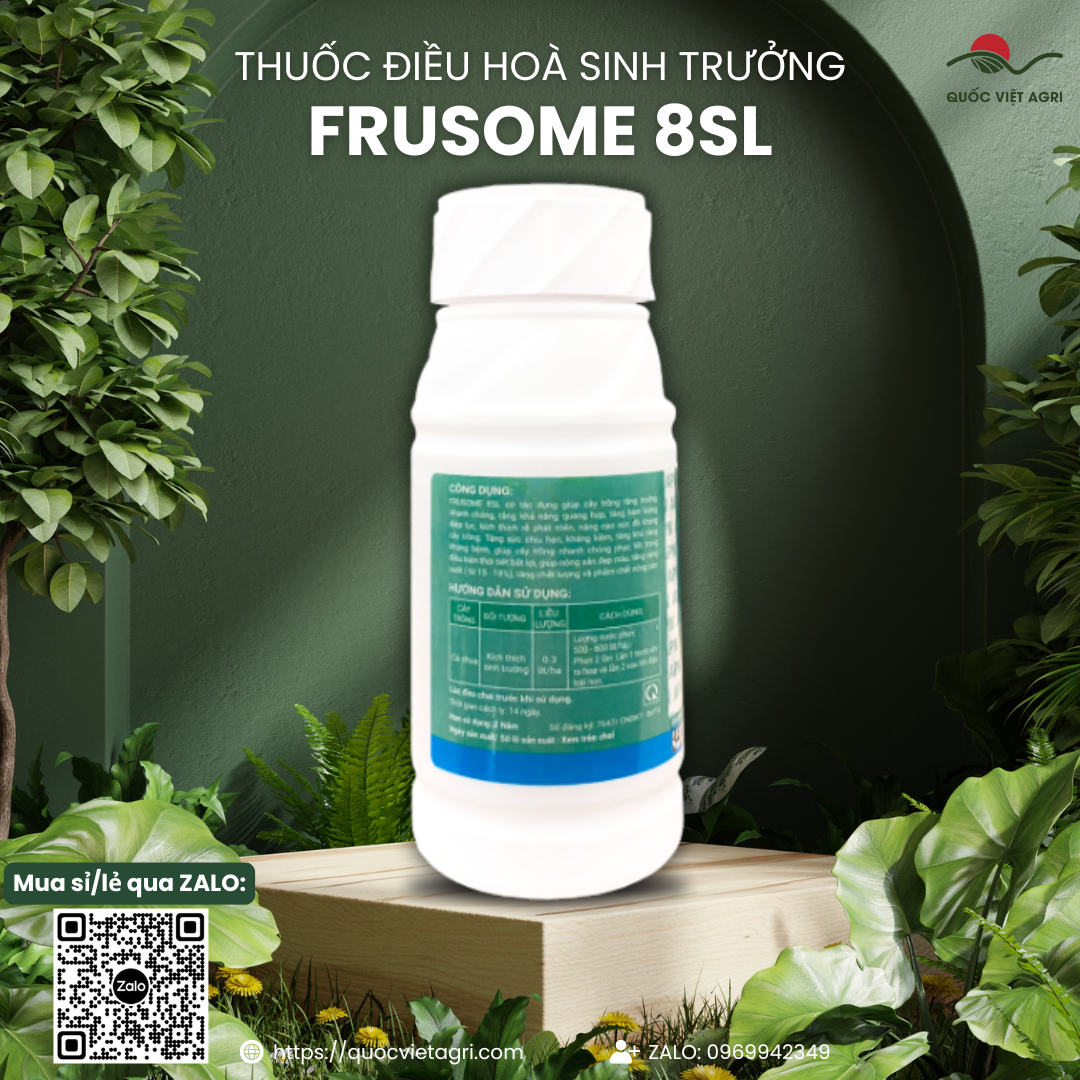  Nhãn sau FRUSOME ghi rõ thành phần và hướng dẫn