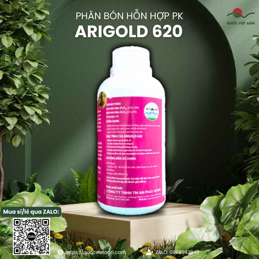 Hiệu ứng sủi bọt sát khuẩn vết xì mủ sầu riêng của Arigold 620.
