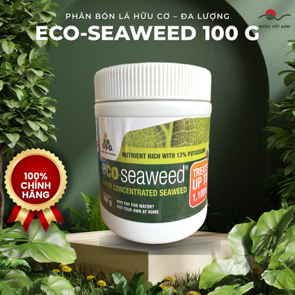 Phân bón lá hữu cơ – đa lượng eco-seaweed hũ 100g – OCP – mặt trước