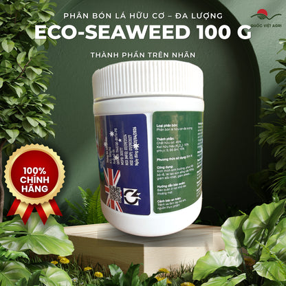 Phân bón lá hữu cơ – đa lượng eco-seaweed hũ 100g – OCP – thành phần trên nhãn