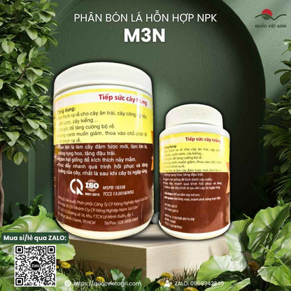 Mặt sau chai phân bón Kích Thích Ra Rễ Cực Mạnh 100g, chuyên dùng để giâm chiết cành, thay thế N3M.

