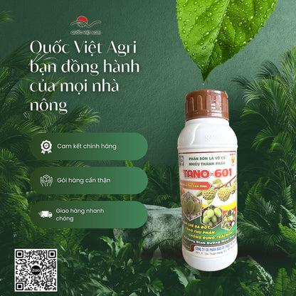 Phân bón lá TANO-601 chai 500ml – NPK 7-6-7 vi lượng – SPC – phân phối chính hãng bởi Quốc Việt Agri