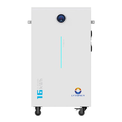 Sơ đồ lắp đặt pin LVTS-512314-G4, cho thấy khả năng treo tường, đặt sàn và mở rộng song song.