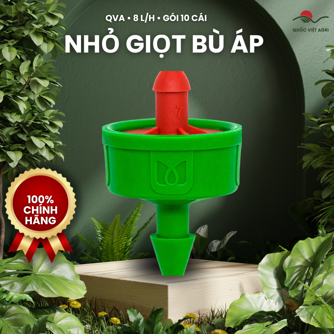 Ảnh đầu nhỏ giọt QVA PCND0208B 8 L/h, đầu nối kiểu barb