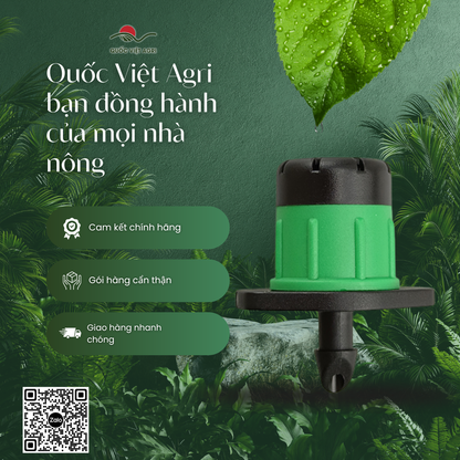 Béc tưới gốc QVA bù áp 55 L/h – Gói 10 cái – Quốc Việt Agri đồng hành cùng nhà nông.