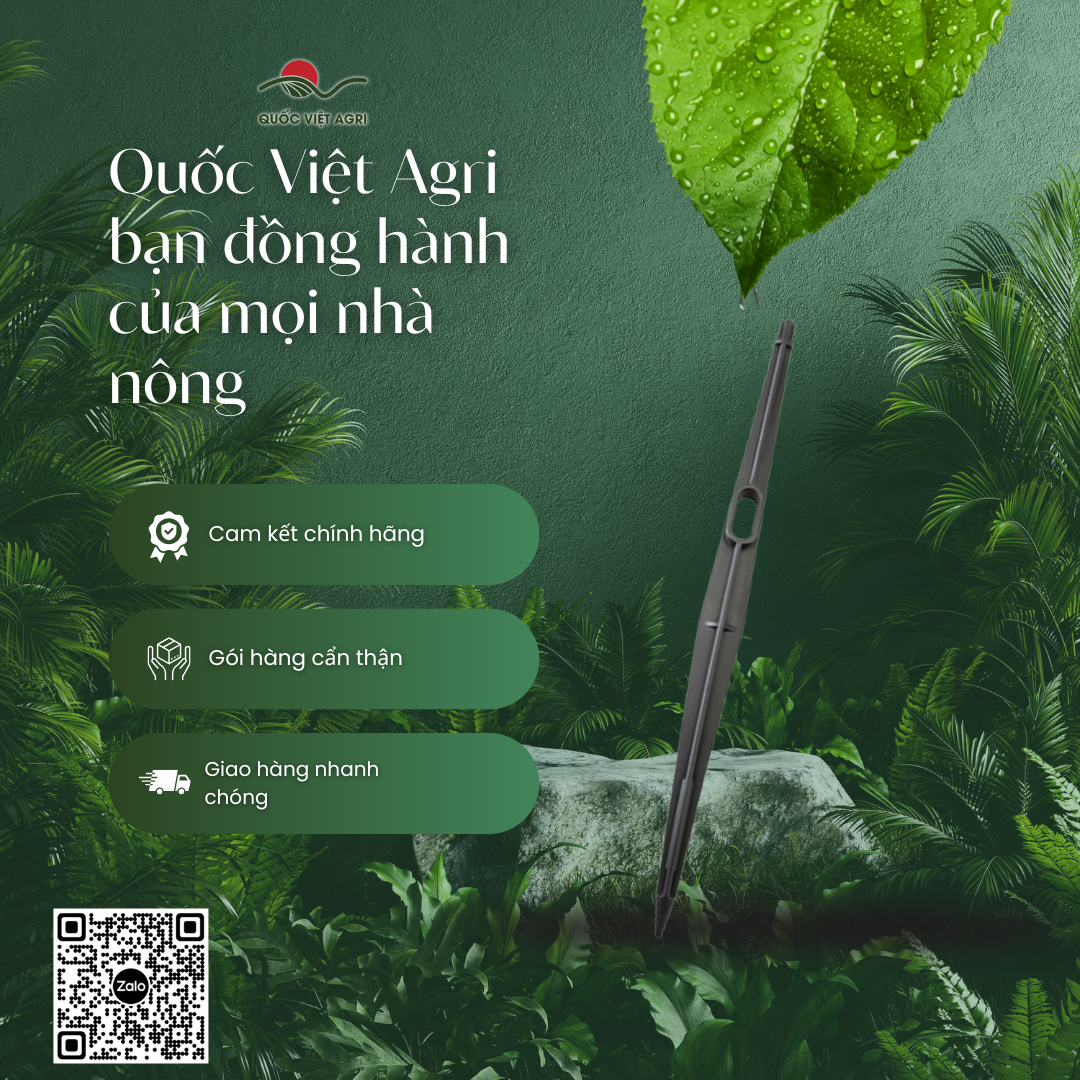Cọc cắm béc tưới QVA 30 cm – Gói 10 cái – Quốc Việt Agri đồng hành cùng nhà nông.