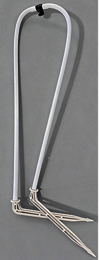 Bộ que tưới 2 nhánh QVA, dây PE trắng–đen 50 cm