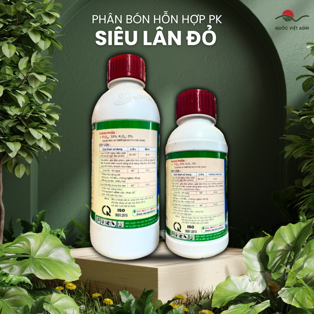 Mặt sau chai Phân Bón Lá PK SIÊU LÂN ĐỎ với hướng dẫn sử dụng chi tiết, liều lượng và thành phần cụ thể