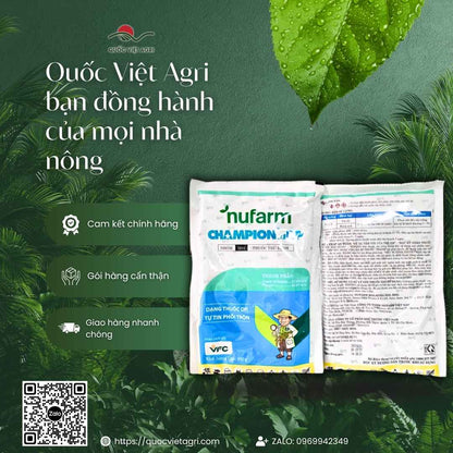 CHAMPION 57.6DP – kiểm soát rêu đỏ, giảm rụng trái, bảo vệ bền bỉ