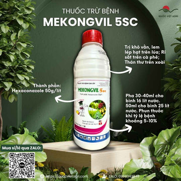 Thuốc Trừ Bệnh MEKONGVIL 5SC (1 LÍT) | Hexaconazole 50g/l | Quốc Việt Agri