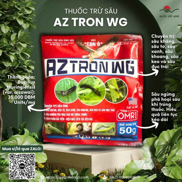 Thuốc Trừ Sâu Sinh Học AZTRON WG (50g) | Đặc Trị Sâu Kháng Thuốc | USA