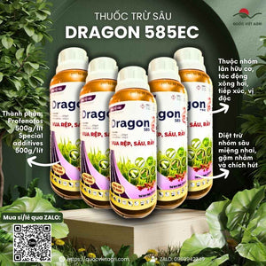 (Combo 5 Chai) Thuốc Trừ Sâu DRAGON 585EC (450ml) | Profenofos 500g/l | Quốc Việt Agri